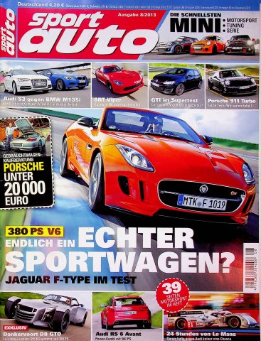 Deckblatt Sport Auto (08/2013)